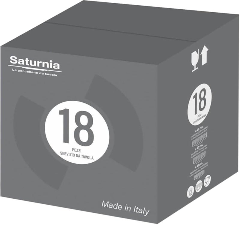 طقم بورسلين ساتورنيا 18 قطعة - كابري